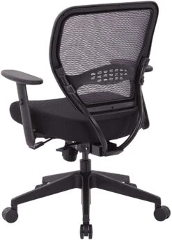 Air Grid® Back Chair, Black Mesh Seat, Adjustable Arms, Seat Slider [5500SL] -Office Chairs Unlimited Sales air grid back chair black mesh seat adjustable arms seat slider 5500sl 31542546497687