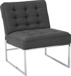 Ave Six Anthony 26” Wide Chair Chrome Base Faux Leather [ATH51] -Office Chairs Unlimited Sales ave six anthony 26 wide chair chrome base faux leather ath51 klein charcoal 29372707963031