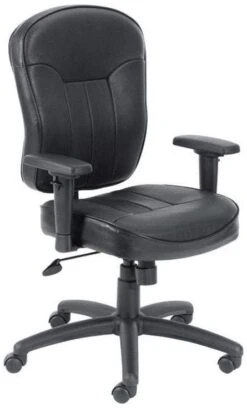 Boss B1561 Adjustable LeatherPlus™ Task Chair [B1561]