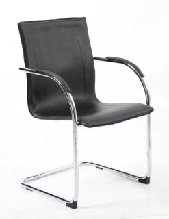 Boss Black Vinyl Side Chair 2 Pack [B9530-2]