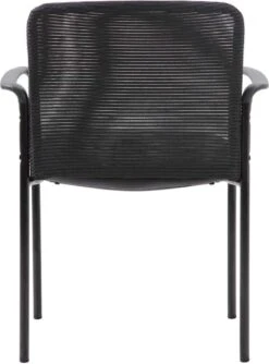 Boss Caressoft And Mesh Guest Chair, Black [B6909-CS] -Office Chairs Unlimited Sales boss caressoft and mesh guest chair black b6909 cs 31688243675287