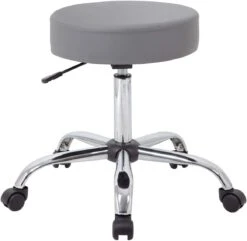 Boss Caressoft Medical Stool [B240-BG] -Office Chairs Unlimited Sales boss caressoft medical stool b240 bg grey 15706452328588