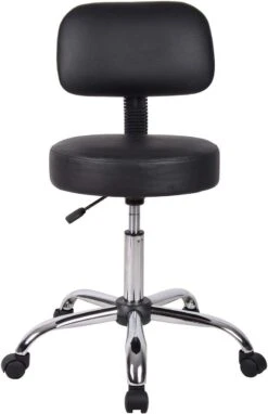 Boss Caressoft Medical Stool With Back Cushion [B245-BG] -Office Chairs Unlimited Sales boss caressoft medical stool with back cushion b245 bg 15706456948876