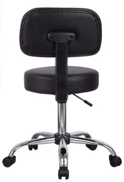 Boss Caressoft Medical Stool With Back Cushion [B245-BG] -Office Chairs Unlimited Sales boss caressoft medical stool with back cushion b245 bg 29333868249239