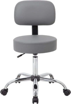 Boss Caressoft Medical Stool With Back Cushion [B245-BG] -Office Chairs Unlimited Sales boss caressoft medical stool with back cushion b245 bg 31672156946583