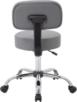 Boss Caressoft Medical Stool With Back Cushion [B245-BG] -Office Chairs Unlimited Sales boss caressoft medical stool with back cushion b245 bg 31672246599831