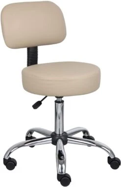 Boss Caressoft Medical Stool With Back Cushion [B245-BG]