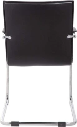 Boss Chrome Frame Vinyl Side Chair 2 Pack [B9536-BK-2] -Office Chairs Unlimited Sales boss chrome frame vinyl side chair 2 pack b9536 bk 2 29336783782039