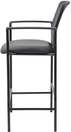 Boss Contemporary Mesh Counter Stool, Black [B16909-CS] -Office Chairs Unlimited Sales boss contemporary mesh counter stool black b16909 cs 29358175518871