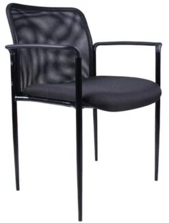 Boss Contemporary Mesh Stacking Chair [B6909] -Office Chairs Unlimited Sales boss contemporary mesh stacking chair b6909 black bk 36308114637048