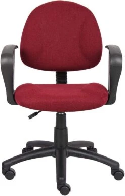 Boss Deluxe Posture Chair With Loop Arms [B317-BE] -Office Chairs Unlimited Sales boss deluxe posture chair with loop arms b317 be 29381357797527