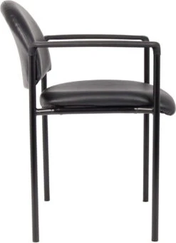 Boss Diamond Stacking With Arms In Black Caressoft [B9501-CS] -Office Chairs Unlimited Sales boss diamond stacking with arms in black caressoft b9501 cs 29381927174295