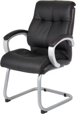 Boss Double Plush Executive Guest Chair - Black [B8779S-BK] -Office Chairs Unlimited Sales boss double plush executive guest chair black b8779s bk 15706491355276