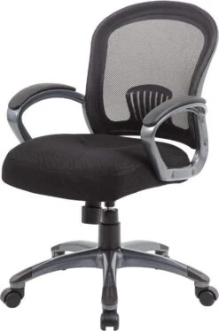 Boss Ergonomic Mesh Task Chair - Mid Back [B6256-BK] -Office Chairs Unlimited Sales boss ergonomic mesh task chair mid back b6256 bk 29322367303831