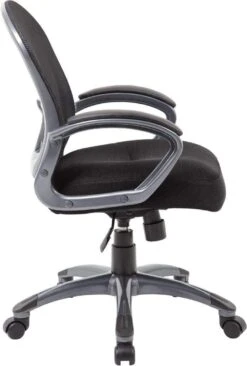 Boss Ergonomic Mesh Task Chair - Mid Back [B6256-BK] -Office Chairs Unlimited Sales boss ergonomic mesh task chair mid back b6256 bk 31576088215703