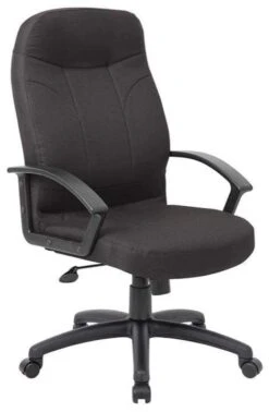 Boss Executive Black Fabric Office Chair [B8801]
