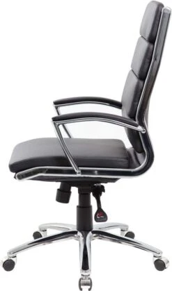 Boss Executive CaressoftPlus Chair With Metal Chrome Finish [B9471] -Office Chairs Unlimited Sales boss executive caressoftplus chair with metal chrome finish b9471 bk 31677663084695
