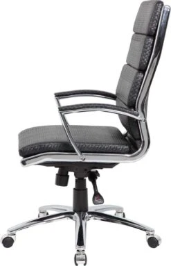 Boss Executive CaressoftPlus Chair With Metal Chrome Finish [B9471] -Office Chairs Unlimited Sales boss executive caressoftplus chair with metal chrome finish b9471 bk 31677697065111