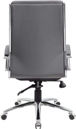 Boss Executive CaressoftPlus Chair With Metal Chrome Finish [B9471] -Office Chairs Unlimited Sales boss executive caressoftplus chair with metal chrome finish b9471 bk 31677761355927