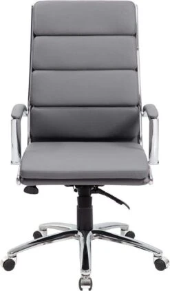 Boss Executive CaressoftPlus Chair With Metal Chrome Finish [B9471] -Office Chairs Unlimited Sales boss executive caressoftplus chair with metal chrome finish b9471 bk 31677785800855