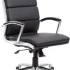 Boss Executive CaressoftPlus Chair With Metal Chrome Finish [B9471]