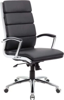 Boss Executive CaressoftPlus Chair With Metal Chrome Finish [B9471]