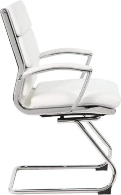 Boss Executive CaressoftPlus Guest Chair With Metal Chrome Finish [B9479-BK] -Office Chairs Unlimited Sales boss executive caressoftplus guest chair with metal chrome finish b9479 bk 29321924771991