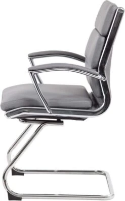 Boss Executive CaressoftPlus Guest Chair With Metal Chrome Finish [B9479-BK] -Office Chairs Unlimited Sales boss executive caressoftplus guest chair with metal chrome finish b9479 bk 29321993781399