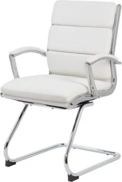 Boss Executive CaressoftPlus Guest Chair With Metal Chrome Finish [B9479-BK] -Office Chairs Unlimited Sales boss executive caressoftplus guest chair with metal chrome finish b9479 bk 29377929609367
