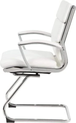 Boss Executive CaressoftPlus Guest Chair With Metal Chrome Finish [B9479-BK] -Office Chairs Unlimited Sales boss executive caressoftplus guest chair with metal chrome finish b9479 bk 31559318503575