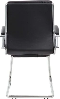 Boss Executive CaressoftPlus Guest Chair With Metal Chrome Finish [B9479-BK] -Office Chairs Unlimited Sales boss executive caressoftplus guest chair with metal chrome finish b9479 bk 31689903014039