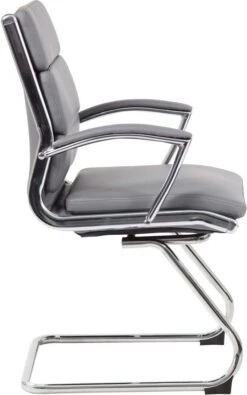 Boss Executive CaressoftPlus Guest Chair With Metal Chrome Finish [B9479-BK] -Office Chairs Unlimited Sales boss executive caressoftplus guest chair with metal chrome finish b9479 bk 31689907568791