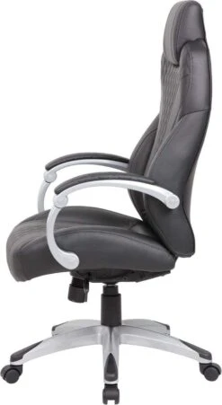 Boss Executive Hinged Arm Chair Black [B8871-BK] -Office Chairs Unlimited Sales boss executive hinged arm chair black b8871 bk 29378619867287