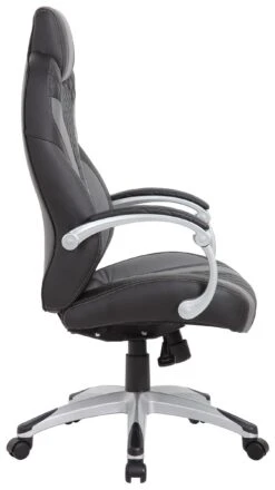 Boss Executive Hinged Arm Chair Black [B8871-BK] -Office Chairs Unlimited Sales boss executive hinged arm chair black b8871 bk 36833684160760