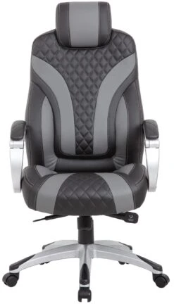 Boss Executive Hinged Arm Chair Black [B8871-BK] -Office Chairs Unlimited Sales boss executive hinged arm chair black b8871 bk 36833687896312