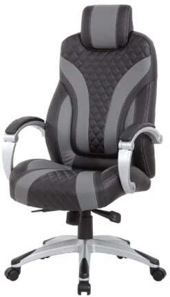 Boss Executive Hinged Arm Chair Black [B8871-BK] -Office Chairs Unlimited Sales boss executive hinged arm chair black b8871 bk black grey 36833684095224