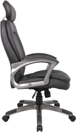 Boss Executive Pillow Top Chair With Headrest [B7101] -Office Chairs Unlimited Sales boss executive pillow top chair with headrest b7101 15706528120972