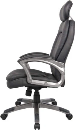 Boss Executive Pillow Top Chair With Headrest [B7101] -Office Chairs Unlimited Sales boss executive pillow top chair with headrest b7101 15706528186508