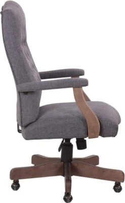 BOSS Executive Velvet Or Linen Chair With Driftwood Finish Frame [B905DW] -Office Chairs Unlimited Sales boss executive velvet or linen chair with driftwood finish frame b905dw 15706517078156