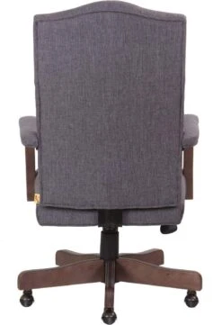 BOSS Executive Velvet Or Linen Chair With Driftwood Finish Frame [B905DW] -Office Chairs Unlimited Sales boss executive velvet or linen chair with driftwood finish frame b905dw 31672455397527