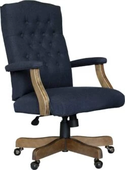 BOSS Executive Velvet Or Linen Chair With Driftwood Finish Frame [B905DW] -Office Chairs Unlimited Sales boss executive velvet or linen chair with driftwood finish frame b905dw navy commercial grade linen 31683328082071