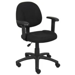 Boss Fabric Computer Chair [B315] -Office Chairs Unlimited Sales boss fabric computer chair b315 black tweed bk adjustable height arms 15 standard rolling included 31690236395671