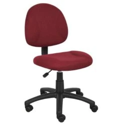 Boss Fabric Computer Chair [B315] -Office Chairs Unlimited Sales boss fabric computer chair b315 burgundy tweed by no arms standard rolling included 31560347451543