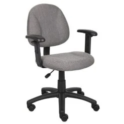 Boss Fabric Computer Chair [B315] -Office Chairs Unlimited Sales boss fabric computer chair b315 gray twill gy adjustable height arms 15 standard rolling included 29320875737239