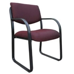 Boss Fabric Guest Chair [B9521] -Office Chairs Unlimited Sales boss fabric guest chair b9521 burgundy by 29369907150999