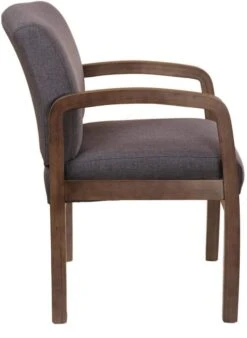 Boss Quick Assembly Wood Guest Chair [B9580BK-BK] -Office Chairs Unlimited Sales boss fully assembled guest chair b9580bk bk 31677024338071