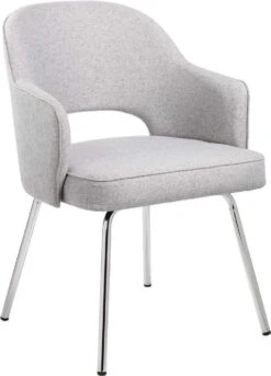 Boss Grey Linen Guest Chair [B489C-GR]