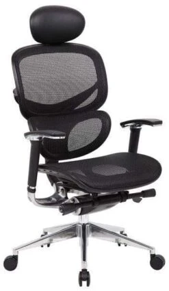 Boss High Back Ergonomic Mesh Task Chair [B6888-BK] -Office Chairs Unlimited Sales boss high back ergonomic mesh task chair b6888 add headrest bhr6880 20 31617039859863