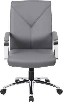 Boss LeatherPlus Executive Chair [B10101-BK] -Office Chairs Unlimited Sales boss leatherplus executive chair b10101 bk 29379634921623