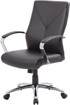 Boss LeatherPlus Executive Chair [B10101-BK] -Office Chairs Unlimited Sales boss leatherplus executive chair b10101 bk 31682642313367